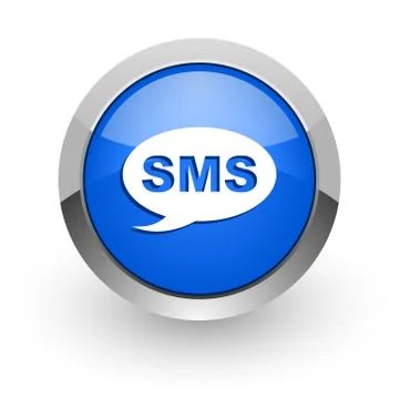 Blue glossy web icon Illustrazione stock