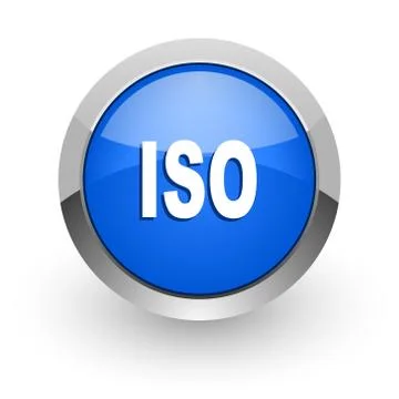 Blue glossy web icon Illustrazione stock