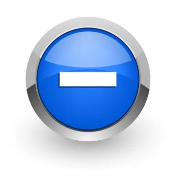 Blue glossy web icon Stock-Illustration