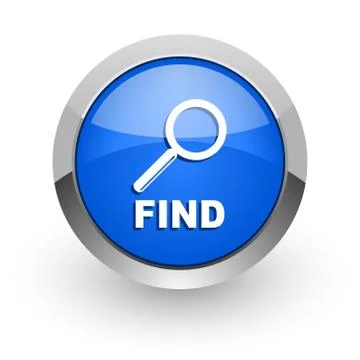 Blue glossy web icon 库存插图