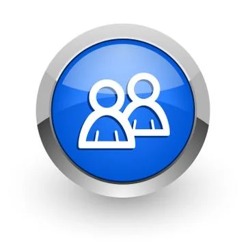 Blue glossy web icon Illustrazione stock