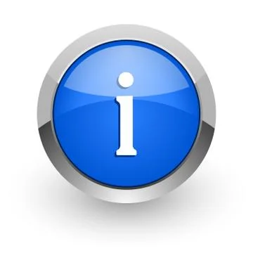 Blue glossy web icon Stock-Illustration