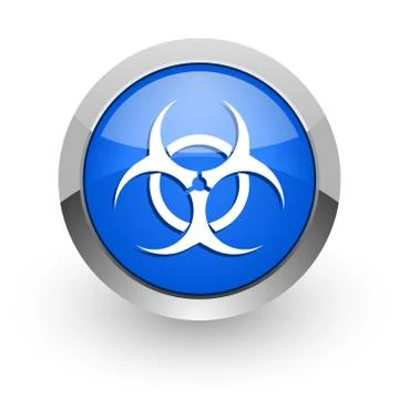 Blue glossy web icon Illustrazione stock