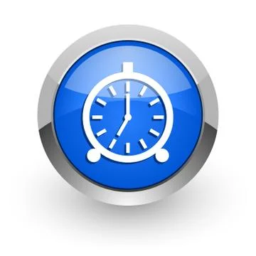 Blue glossy web icon 库存插图