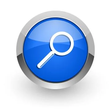 Blue glossy web icon Illustrazione stock
