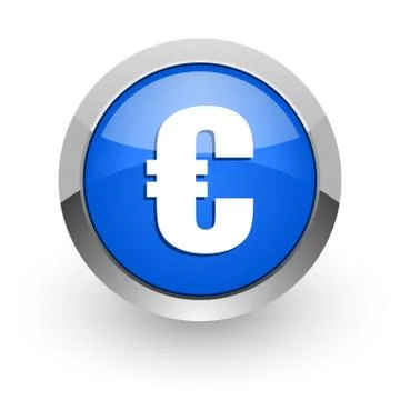 Blue glossy web icon Stock-Illustration