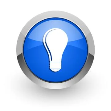 Blue glossy web icon 스톡 일러스트