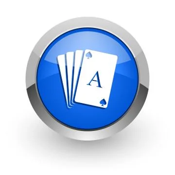 Blue glossy web icon Illustration
