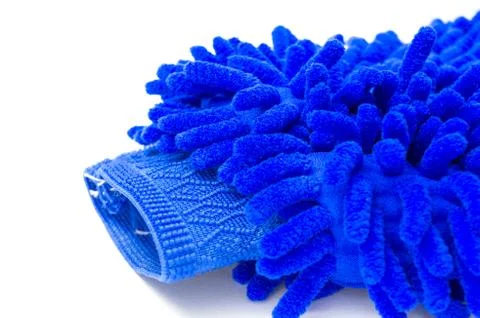 Blue glove close up Stock Photos