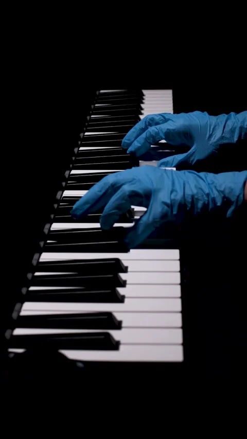 Blue gloves 2 Stock Footage 143661908