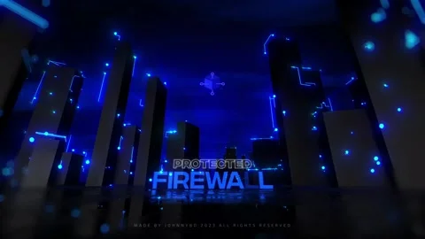 Blue Glow City Stock After Effects