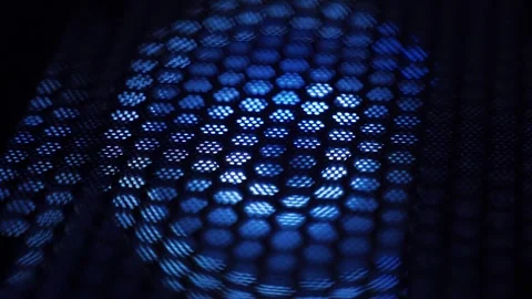 Blue glow of LEDs and hum of cooling fan of computer system Stock Footage 290179809