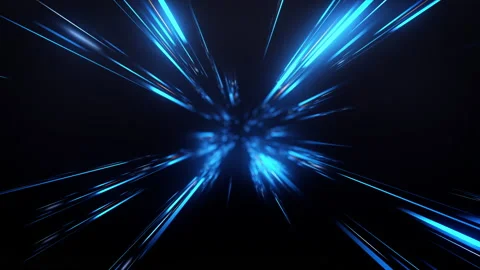 Blue glow light rays with time warp on zoom in effect background Vidéo 239923117