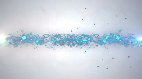 Blue glow lines with particles Stock Footage 44246451