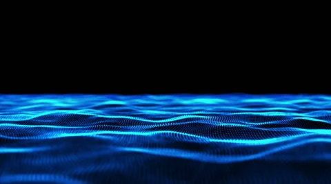 Blue glow particle field loop Stock Footage 56118486