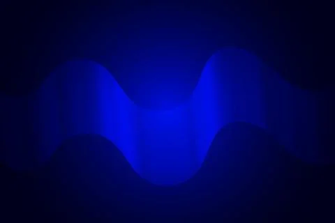 Blue Glow Waveform  Abstract Sinusoidal Pattern with Dark Background and Vi.. Illustrazione stock
