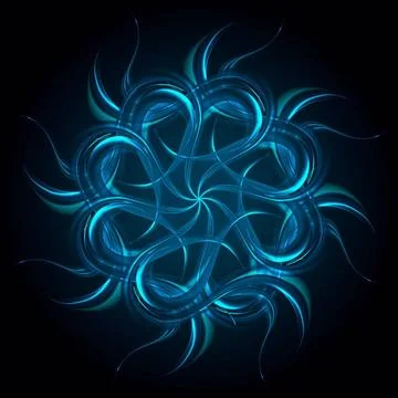 Blue glow wavy pattern shape Blue glow wavy shape background Copyright: xZ... Stock Photos
