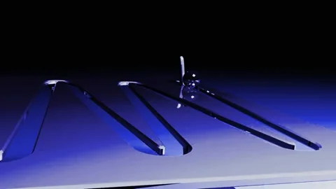 Blue Glowing Ball Animation  Stock Footage 236671330