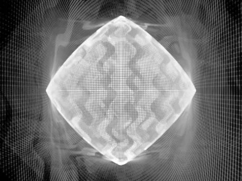 Blue glowing big data system Stock Illustration