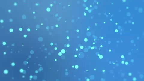 Blue glowing bokeh background Stock Footage