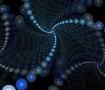 Blue glowing bubbles mesh Ilustración de archivo