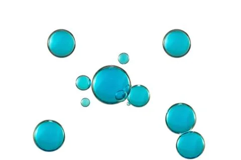 BLue glowing bubbles Stock Photos