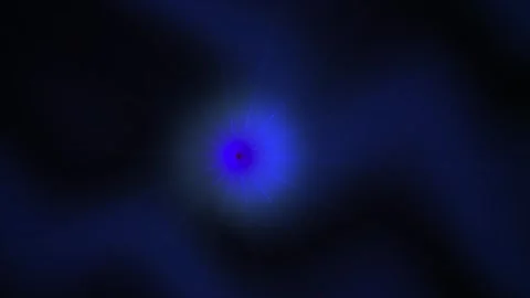 Blue glowing circle in dark background. Stock Footage 336226423