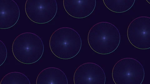 Blue glowing circular pattern on black background 스톡 동영상 311601054