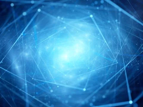 Blue glowing cloud computing Illustrazione stock