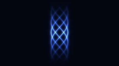 Blue Glowing Diamond Light Pattern Seamless Loop Stock Footage 340631399