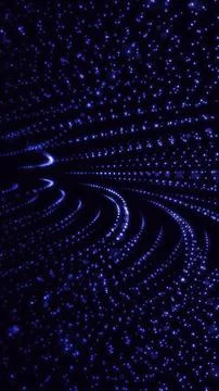 Blue glowing digital particles wave background Stock Illustration