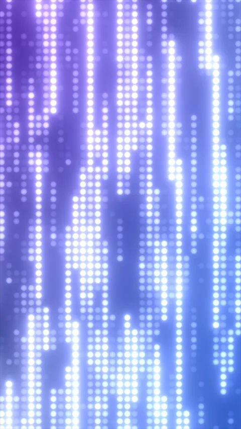 Blue glowing dot matrix with vertical light columns, abstract digital techn.. Stock Footage 329132946