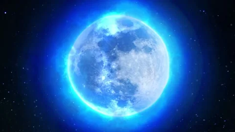 Blue glowing earth, animation Stock Footage 154137646