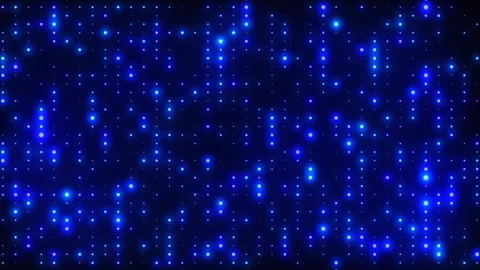 Blue glowing flickering disco lights motion. Disco background Stock Footage 307948421