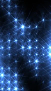 Blue glowing grid of connected light points forming a futuristic abstract n.. 스톡 일러스트