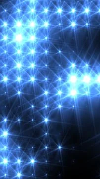 Blue glowing grid of connected light points forming a futuristic abstract n.. イラスト素材