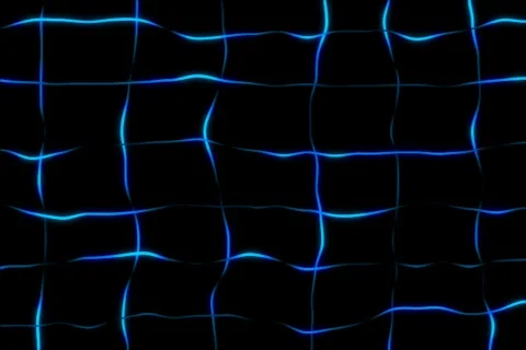 Blue glowing grid - digital animation 库存影片 114070