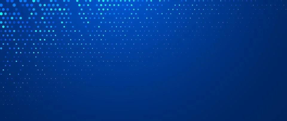 Blue glowing hexagon texture background. Abstract neon hexagonal grid wallpaper Stock Illustration