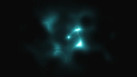 Blue glowing irregular ring light wave Video stock 315232146