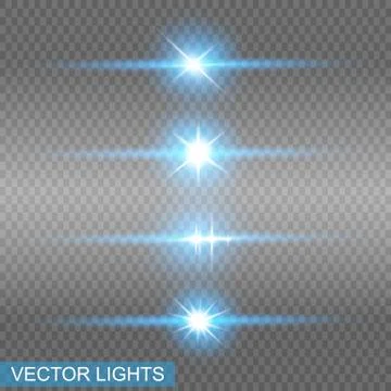 Blue glowing light Stock Illustration