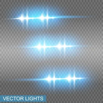 Blue glowing light Stock Illustration