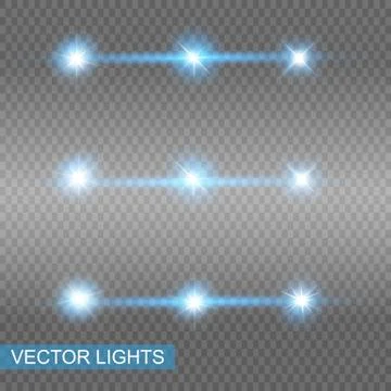 Blue glowing light Stock Illustration