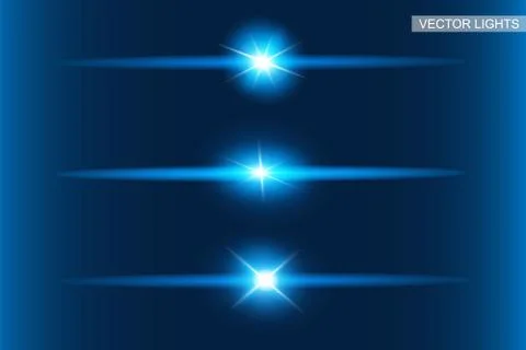 Blue glowing light Stock Illustration