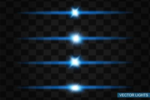 Blue glowing light Stock Illustration