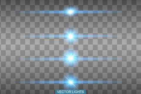 Blue glowing light Stock Illustration