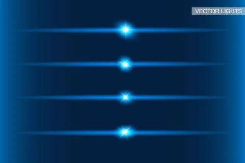 Blue glowing light Stock Illustration