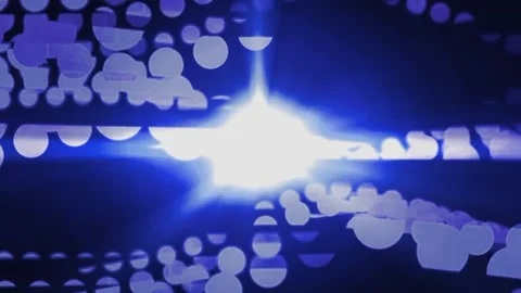 Blue Glowing Lights Animation  Video stock 232423237