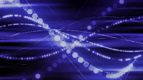 Blue Glowing Lights Lines Animation Loop  Stock-Footage 227116732