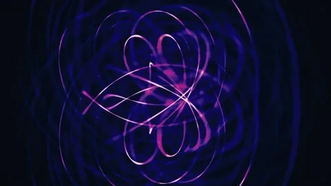 Blue Glowing Lights Lines Animation  Stock Footage 240076182