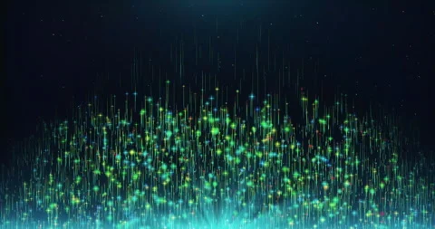 Blue Glowing Line Particles Background 库存影片 247863718